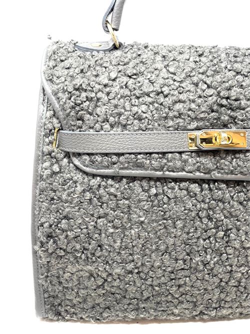 Borsa in lana riccia IL LACCIO | VP2363600TESSUTOGRIGIO